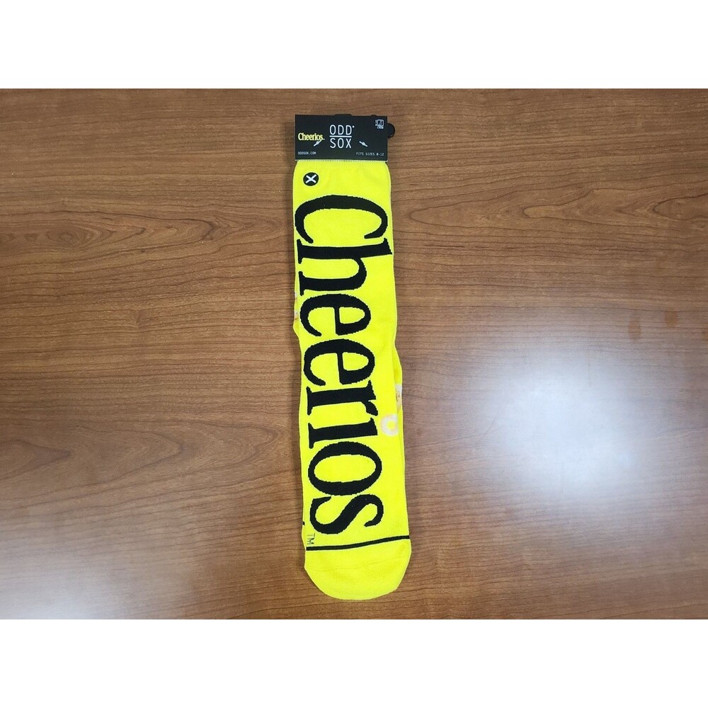 Odd Sox Cheerios Funny Novelty Crew Socks Fits Sizes 8-12 New